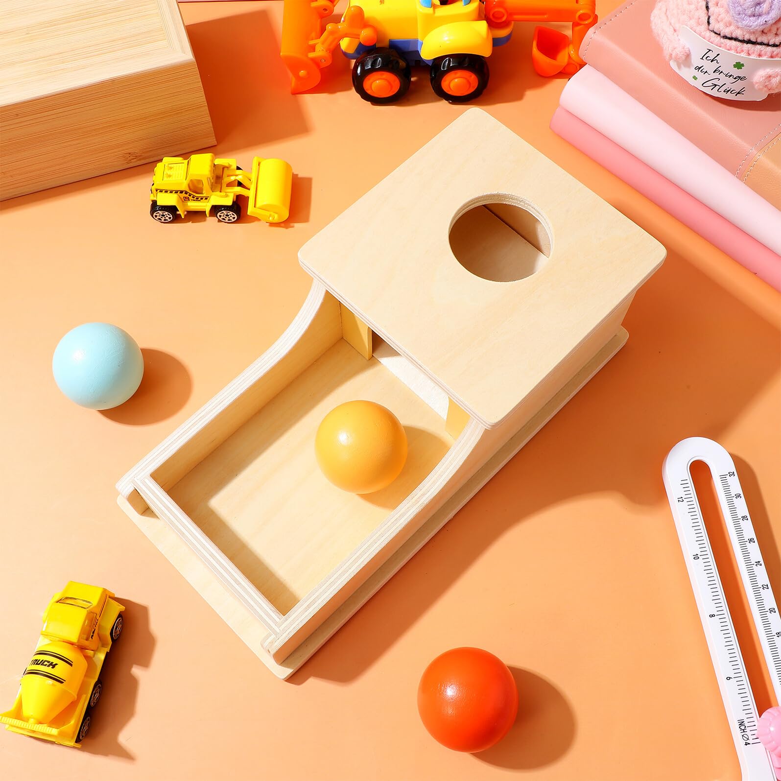 Juguete Educativo de Caja para Monedas de Material Sintético para Niños, Desarrolla Habilidades Motoras y Concentración Interacción Familiar