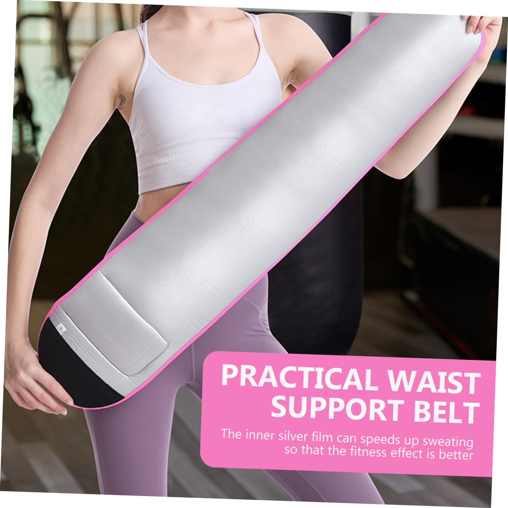 BESTYASH Elastic Fitness Waist Belt for Women Shaping Support for Gym Running and Exercise Enhances Toning Prevents Injuries present for Fitness Enthusiasts Trim Pink