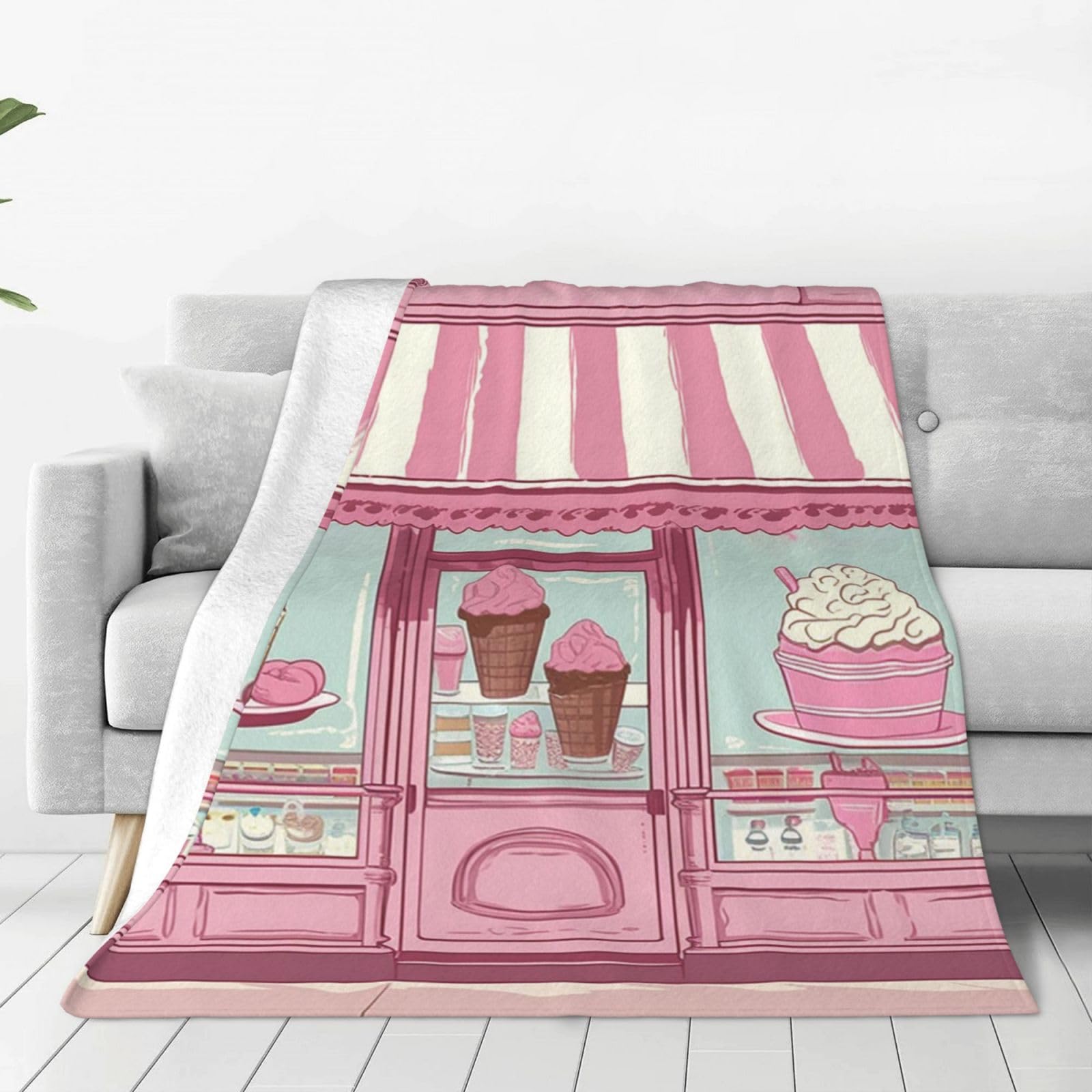 Couverture flanelle rose 150x130 cm plaid microfibre canapé