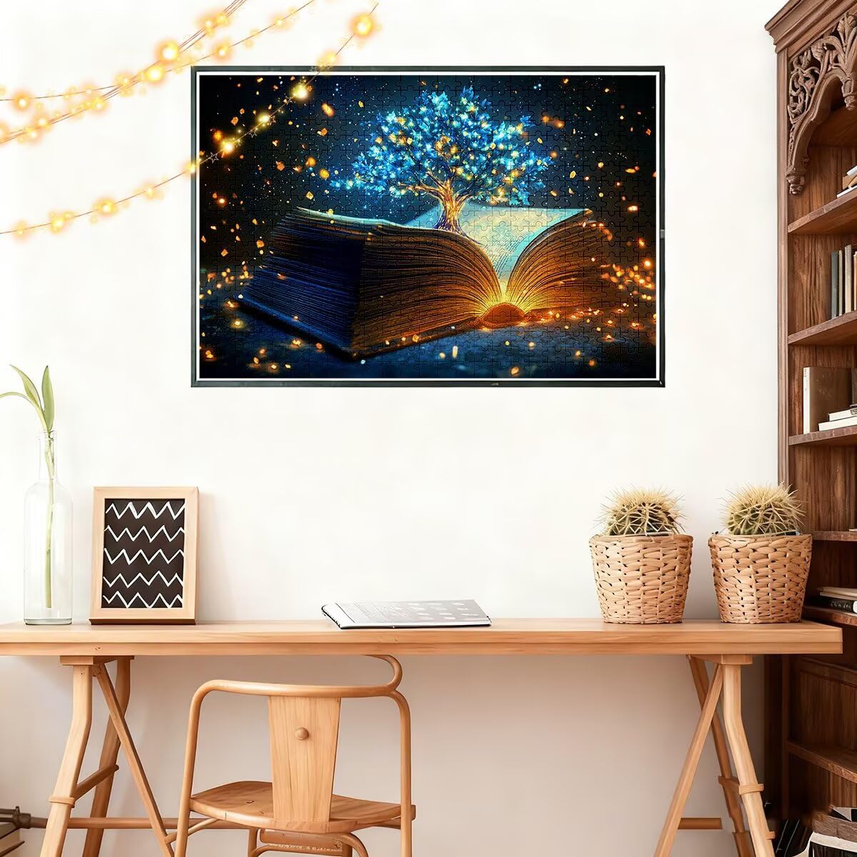 Puzzle 1000 sztuk Dorośli Fantasy Zestaw puzzli Drzewo dla dorosłych 75 x 50 cm, kolorowe, klasyczne Wyzwanie edukacyjne Superior Zabawki dla Mężczyzn Wyzwanie Zabawki Rodzinny Prezent Dekoracja
