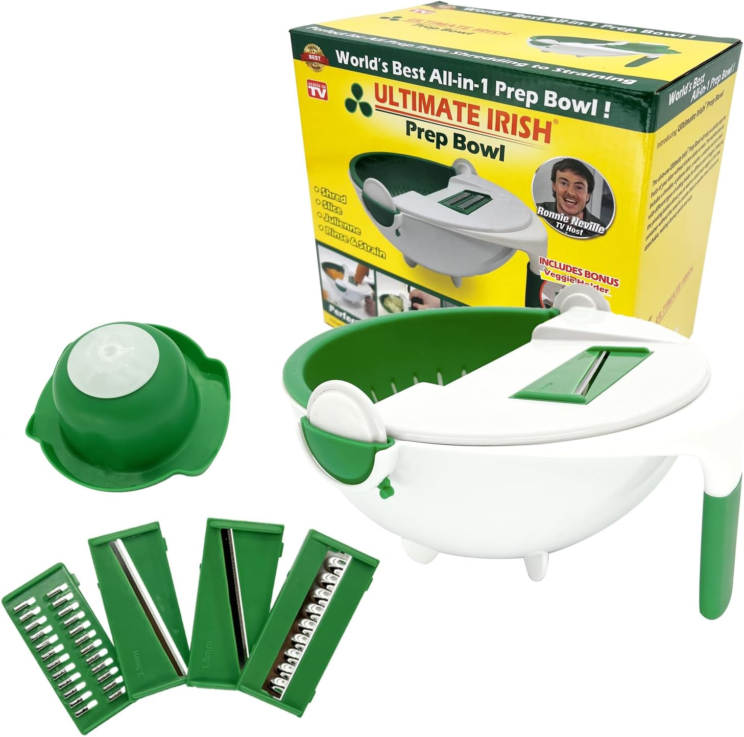 Prep Bowl – Ronnie Neville’s Original as Seen on TV Salad Preparation and Rinsing Bowl, Vegetable Slicer Salad Maker Kitchen Tools to Shred/Slice/Rinse, Kitchen Tool Salad Cutter Bowl Prep Bowl – Ronnie Neville’s Original as Seen on TV Salad Preparation and Rinsing Bowl, Vegetable Slicer Salad Maker Kitchen Tools to Shred/Slice/Rinse, Kitchen Tool Salad Cutter Bowl