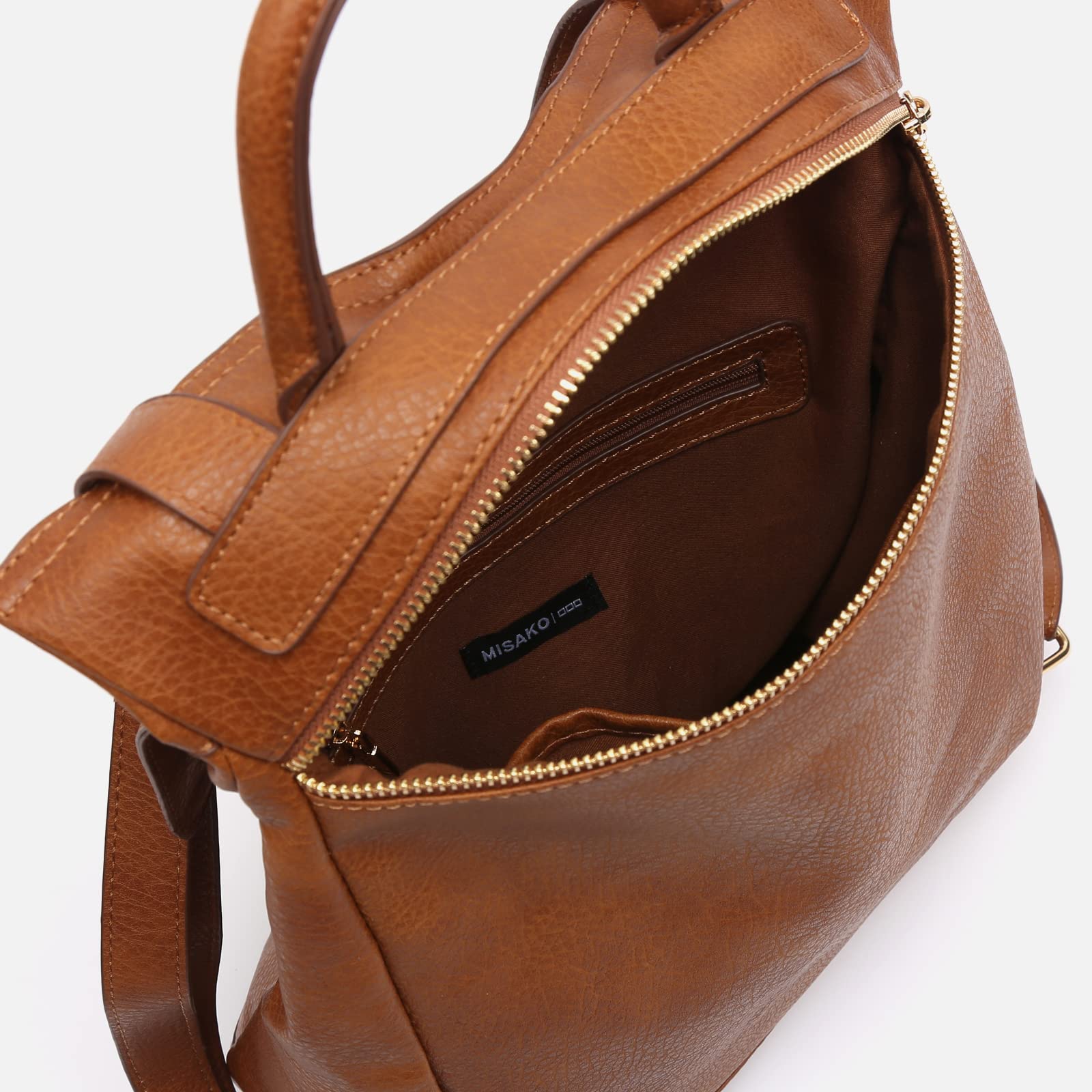 MISAKO Damier mochila antirrobo Mujer - Damier Camel 38 X 29 X 12 cm