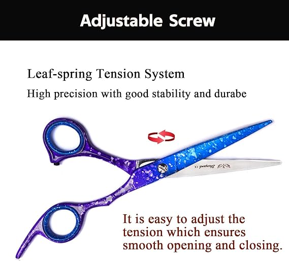 Professional Haircutting Scissors Kit 5.5 inch Razor Edge Barber Scissor, Japanese Haircutting Scissors and Thinning Shears for Men, Women & Kids, Salon and Home Hair Cutting Set