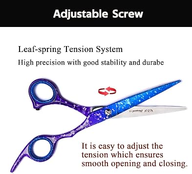 Professional Haircutting Scissors Kit 5.5 inch Razor Edge Barber Scissor, Japanese Haircutting Scissors and Thinning Shears for Men, Women & Kids, Salon and Home Hair Cutting Set