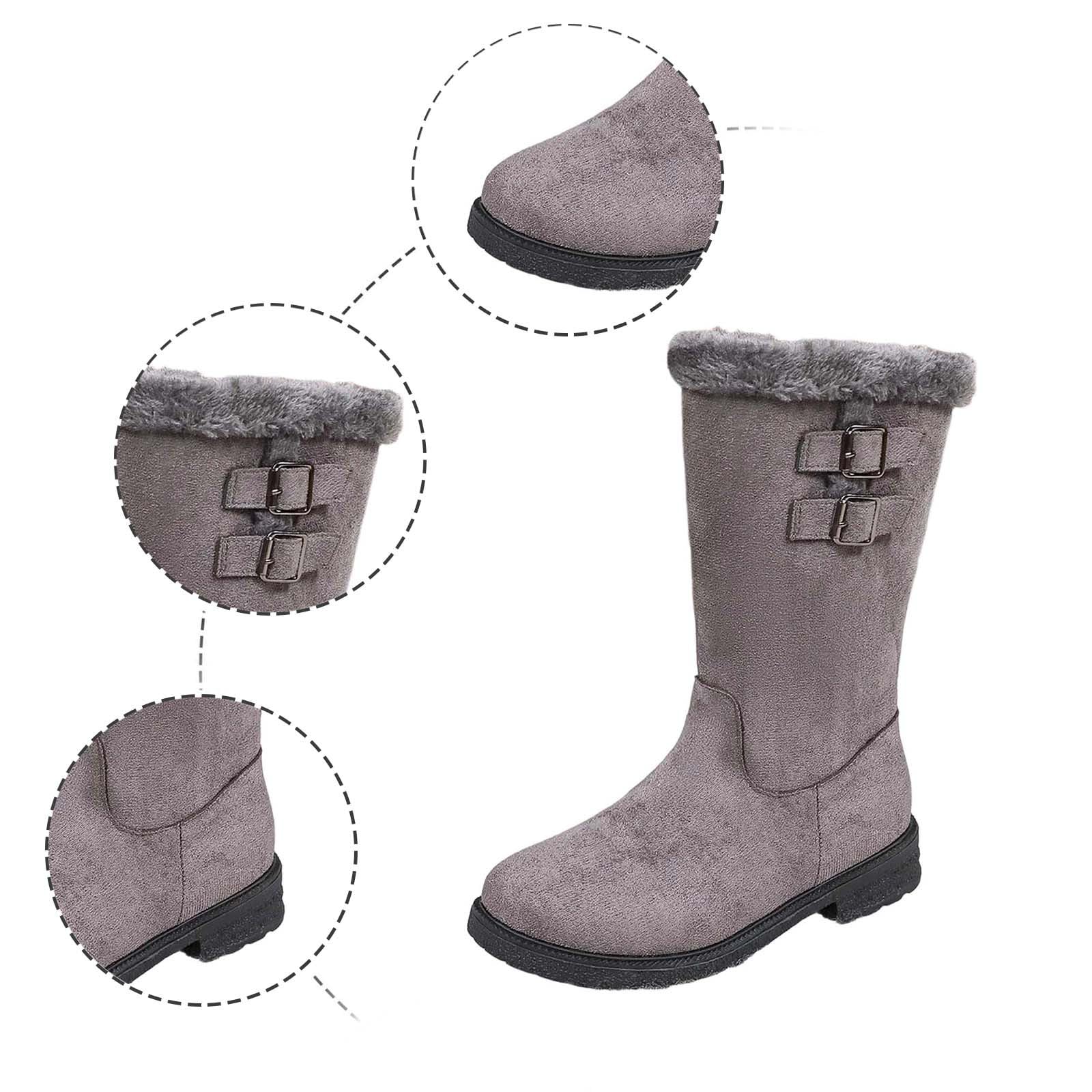 Stivaletti da Neve Donna Morbidi Foderati Casual | Materiale Morbido e Fodera Calda, Stivaletti Casual per Inverno e Passeggiate