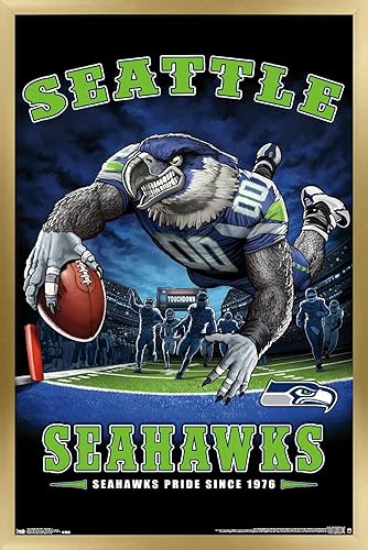 Miniatura 5 de Trends International NFL Seattle Seahawks - Póster de pared de End Zone 17, 22.375 x 34 pulgadas, versión premium sin marco