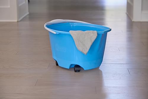 Miniatura 3 de Quickie EZ-Glide - Cubo multiusos sobre ruedas, 5 galones, azul, para limpieza de bañohogarcocina o lavado de autos