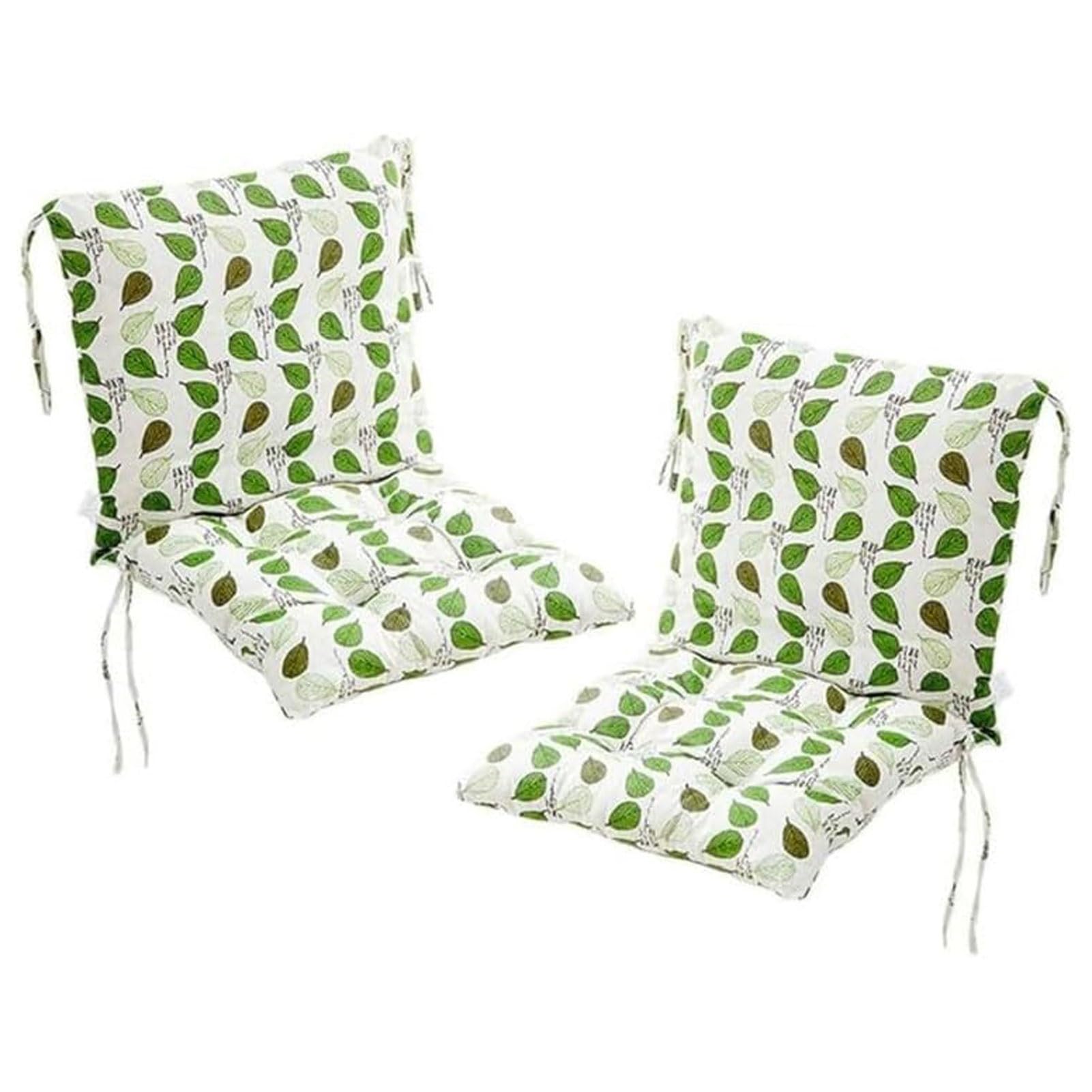 Set Of 2 Garden Chair Cushions With Back Cushion 40 X 80 X 7cm High Back Cushion Chair Cushion For Outdoors And Indoors โ image 1