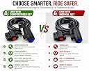 Summer Trails Cycle Lock for Bicycle with Key - Advanced Locks for Bike Riders with Bracket,Advanced Heavy Duty Bicycle Locks | Anti Theft Lock Thickness 12 mm x 3.11 Feet (Computerised Key Lock) gallery image