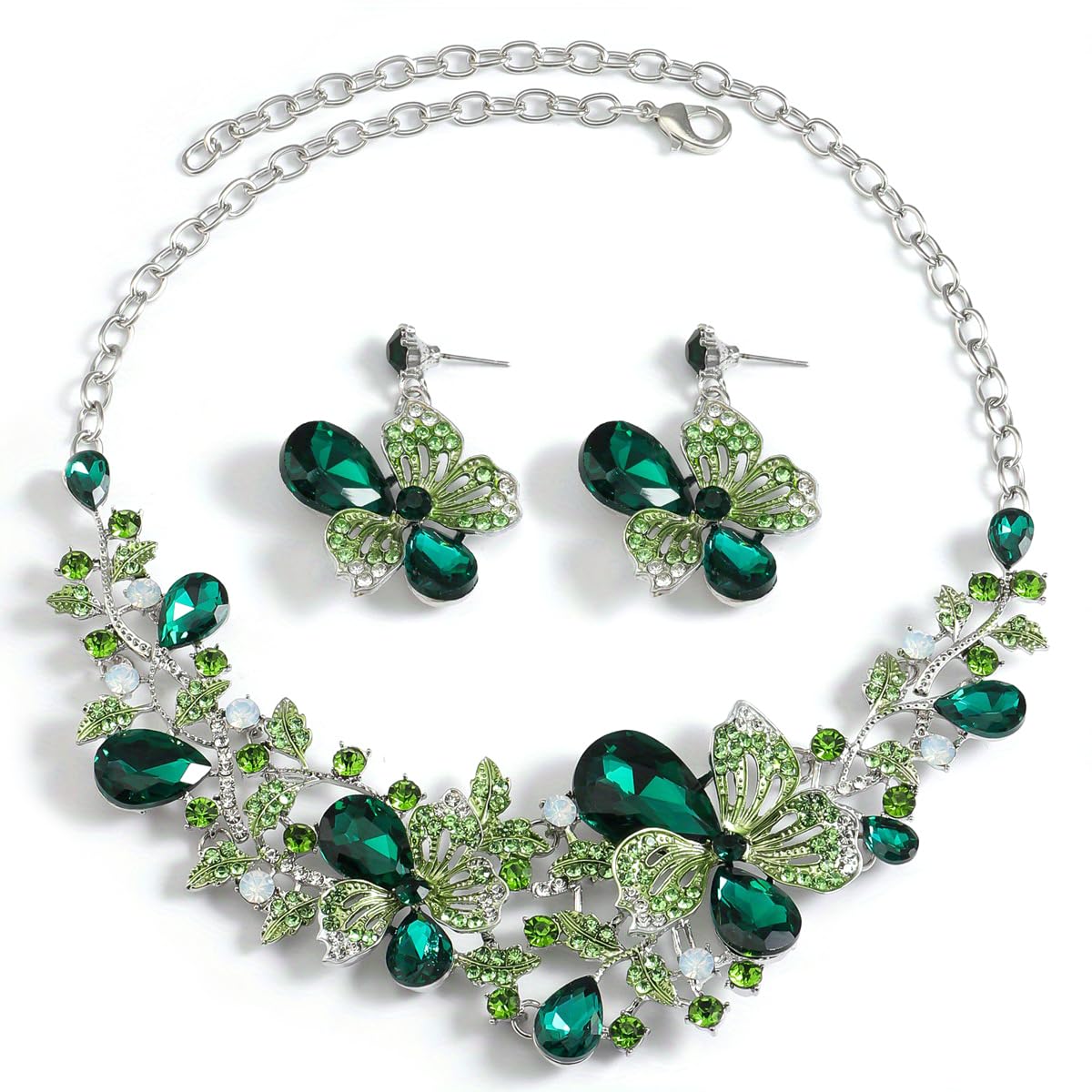 Shining Diva Fashion Necklace Jewellery Set for Women Latest Stylish Design Fancy Crystal - Image 7