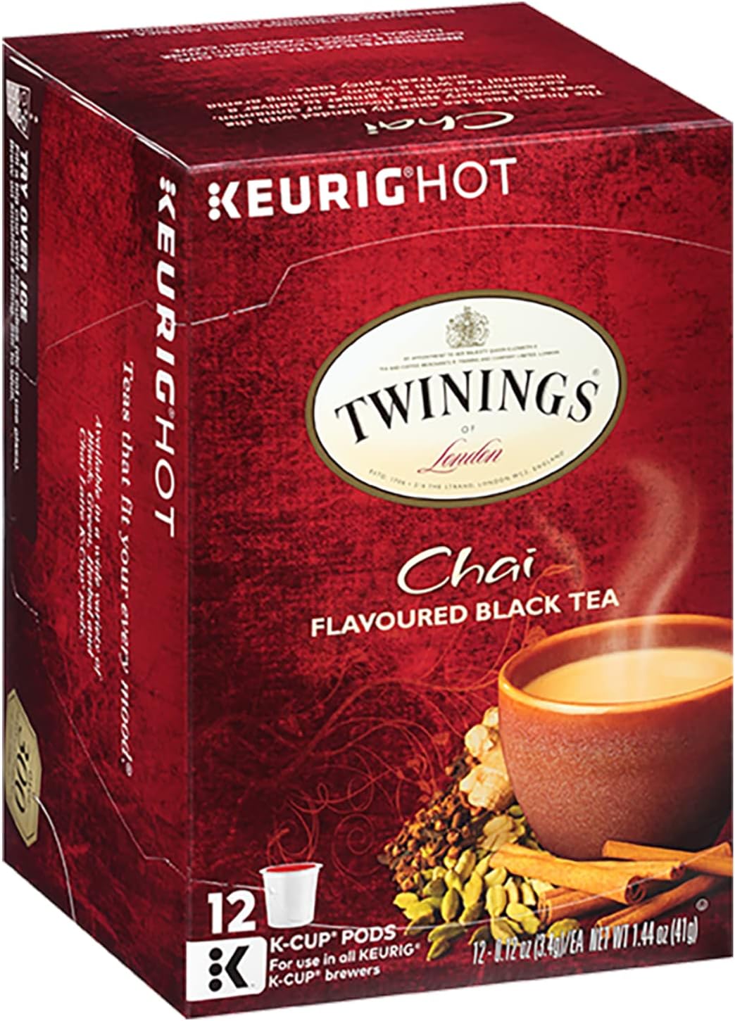 Twinings Chai Tea, Keurig KCups, 12 Count Amazon.ca Grocery