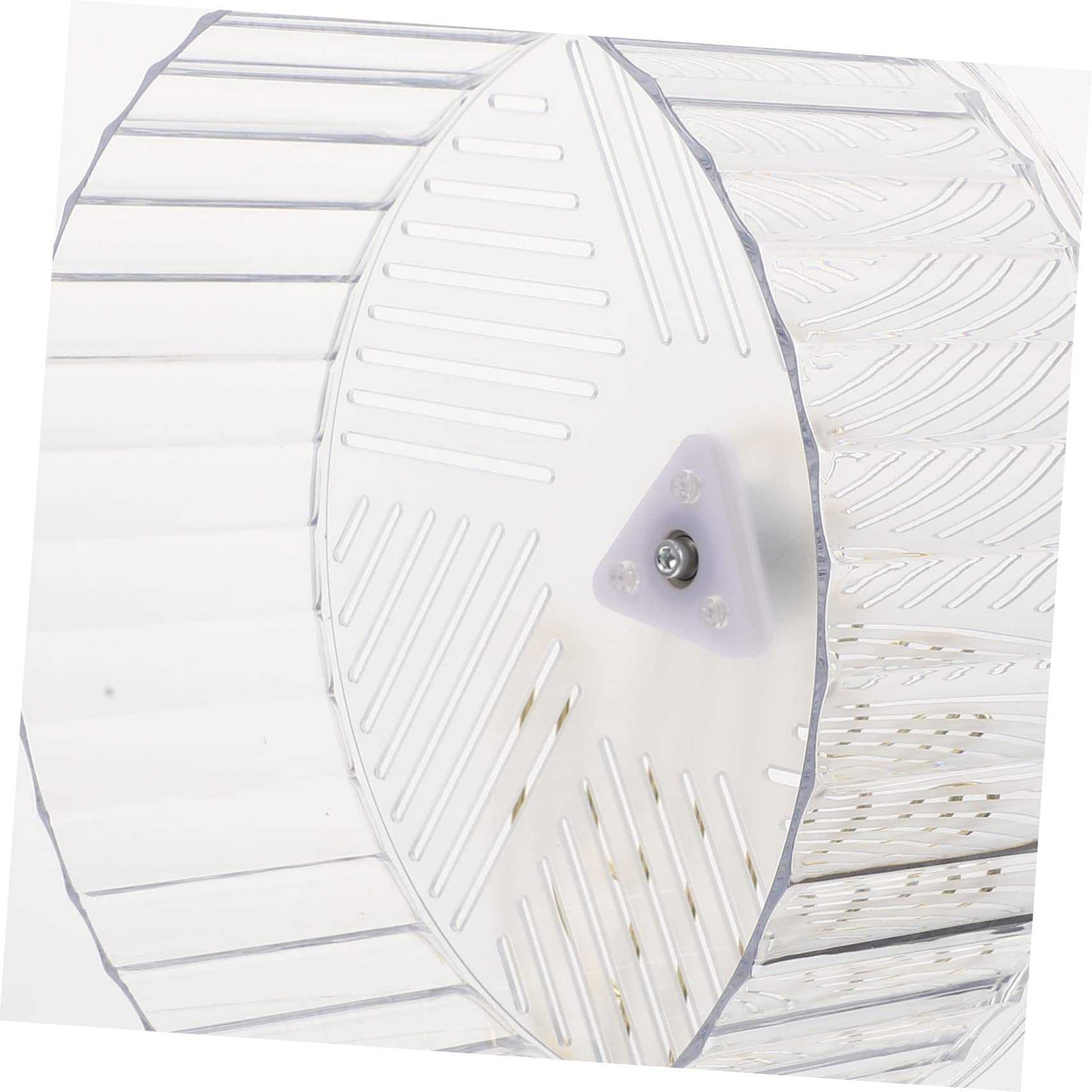 Rueda de Hámster Silenciosa con Soporte, Rueda de Ejercicio para Erizos y Chinchillas, Material Plástico Resistente, Tamaño Grande, para Jaulas y Mascotas Pequeñas Color Aleatorio