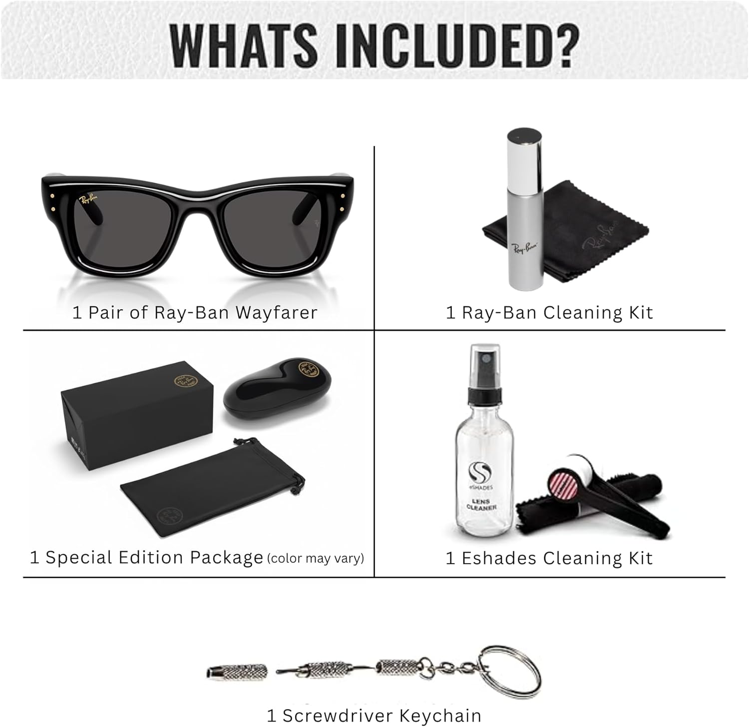 Ray-Ban RB4940 WAYFARER PUFFER Square Shaped Sunglasses for Men & Women – Includes Official RAYBAN Eyewear Kit - Image 2