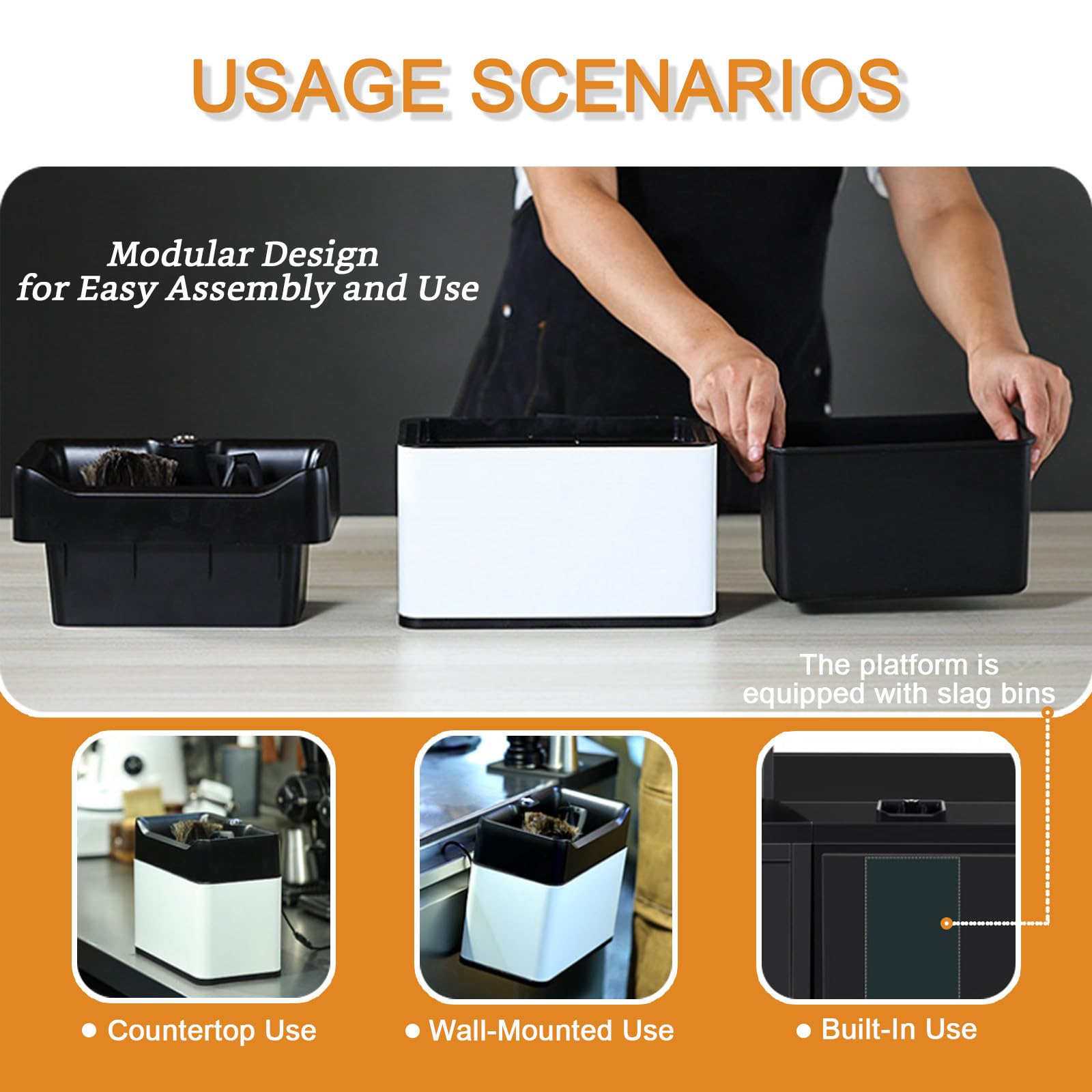 Limpiador de portafiltros eléctrico, limpiador de discos de café de acero inoxidable para limpieza rápida de barras y equipos de café