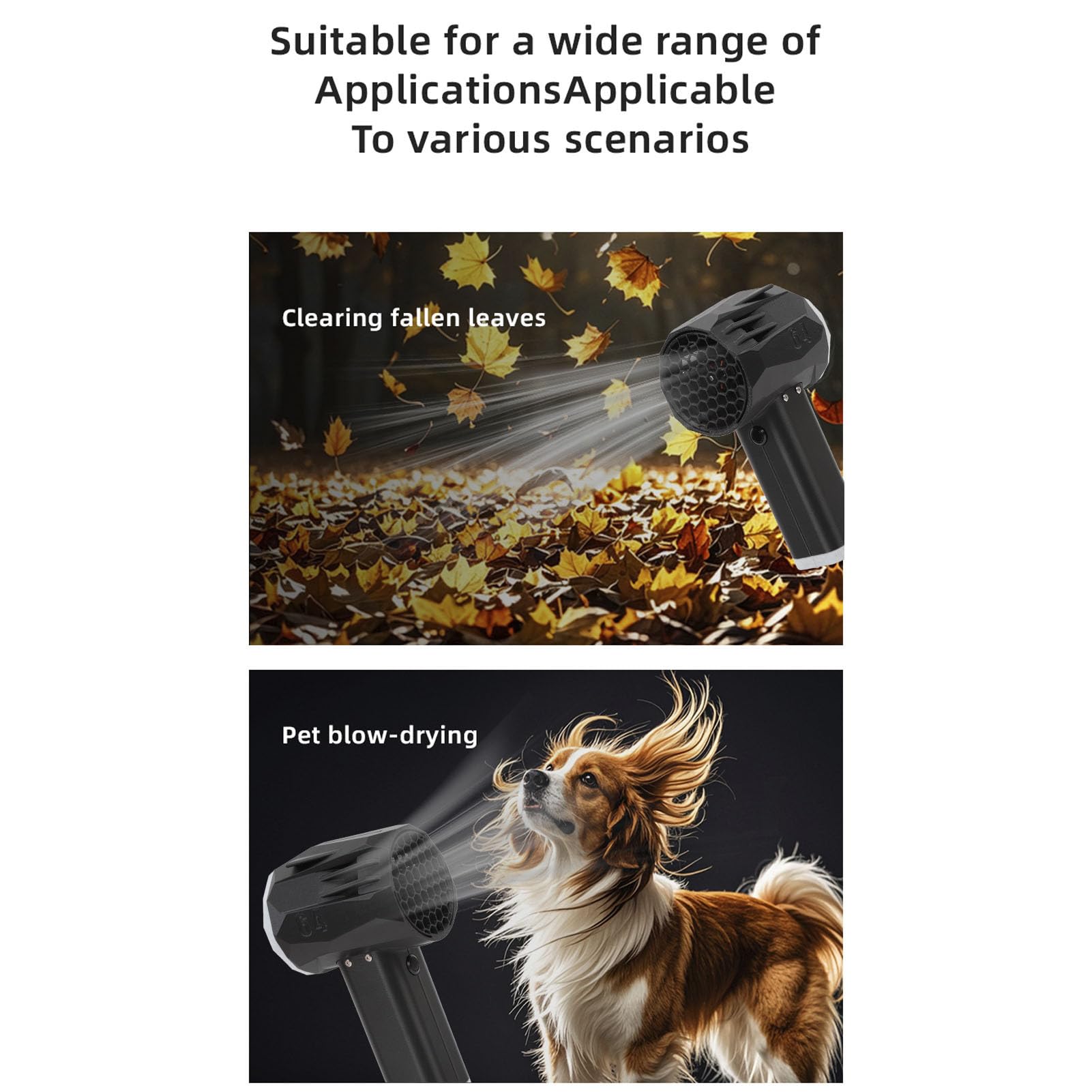 Electric Air Blower Duster Stylish Design Portable Thrust Car Dryer Air Blower Snow Sweeping