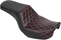 Vista 14 de C.C. RIDER Asiento para Conductor y Pasajero Asiento de Elevación Compatible con Harley Dyna Street Bob FXDB Low Rider FXDL/FXDLS Super Glide Custom