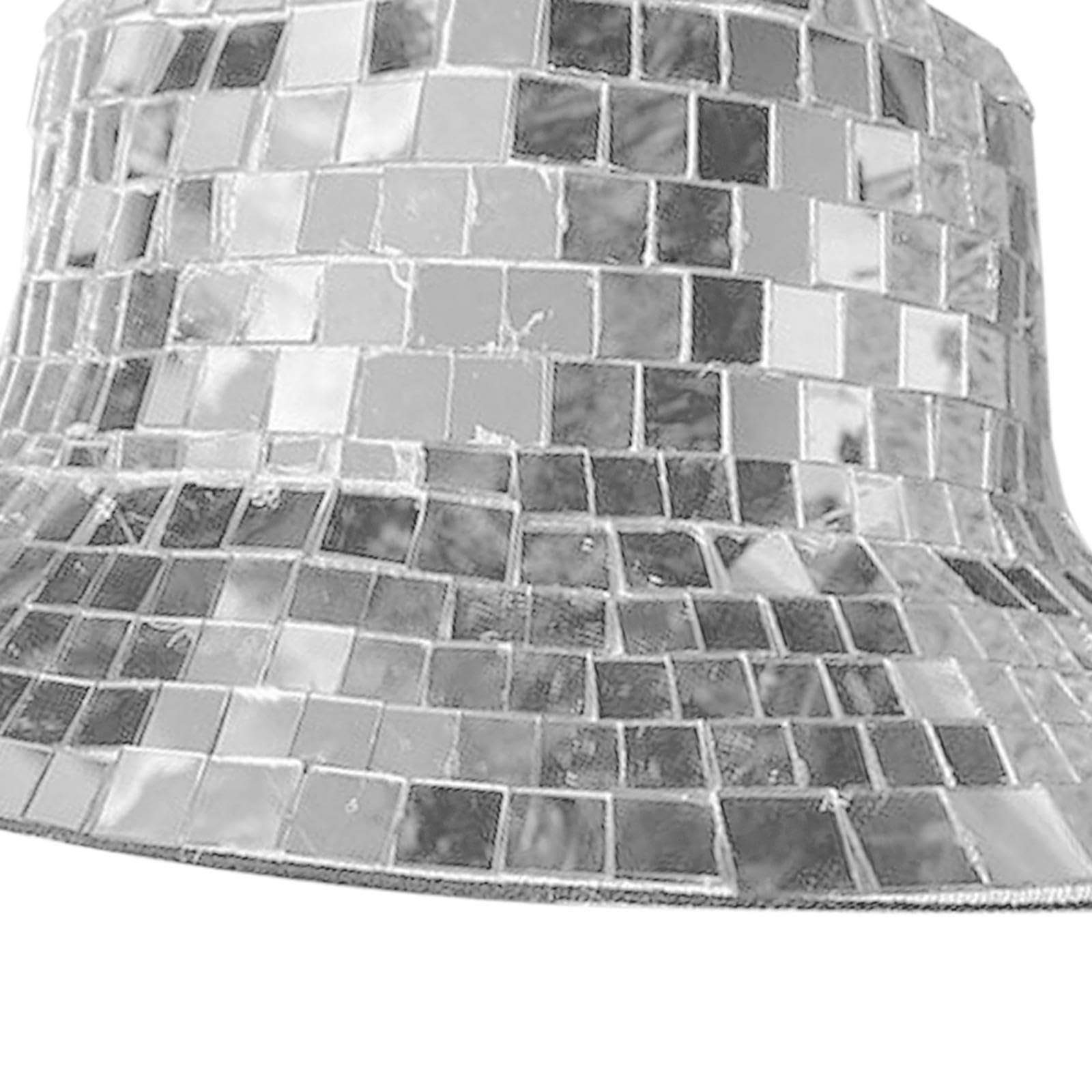 2 Cappelli Fedora Alla Moda con Paillettes a Specchio per Discoteche di Cosplay