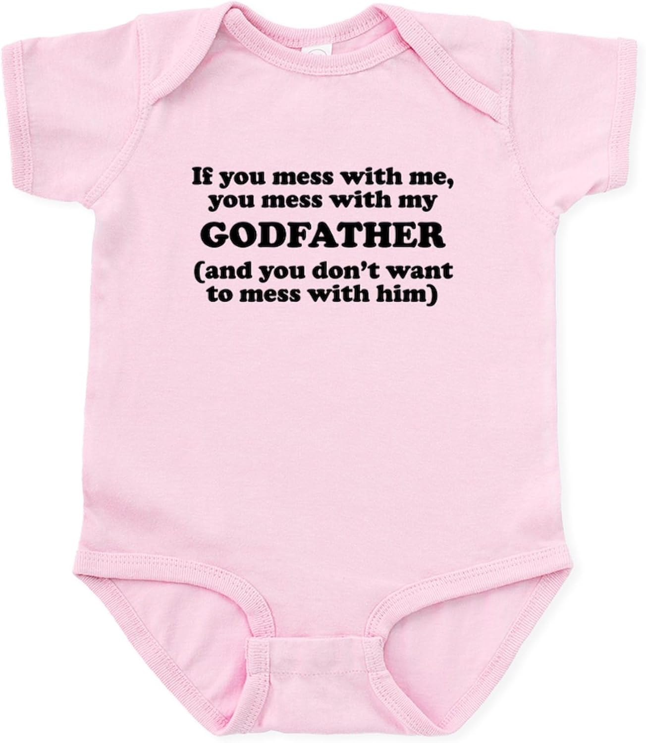 CafePress You Mess with My Godfather Body Suit Cute Infant Bodysuit Baby Romper