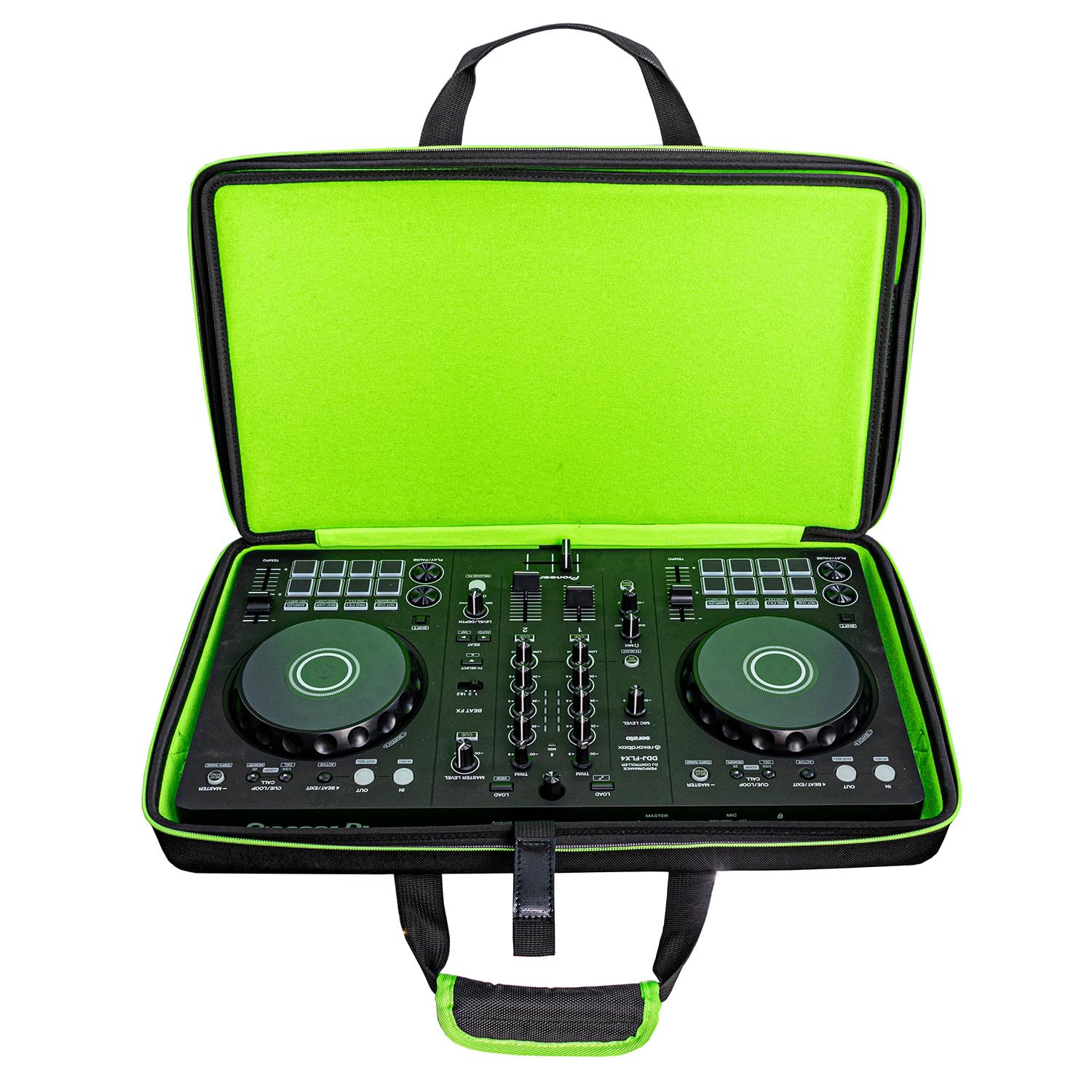 Housse Transport Dur pour Pioneer DDJ-FLX4/DDJ-400/DDJ-SB2/SB3,pour Hercules Inpulse 300,Contrôleur DJ Sacoche Étui Voyage Sac pour Roland DJ-202,Traktor Kontrol S2 MK3 & Accessoires