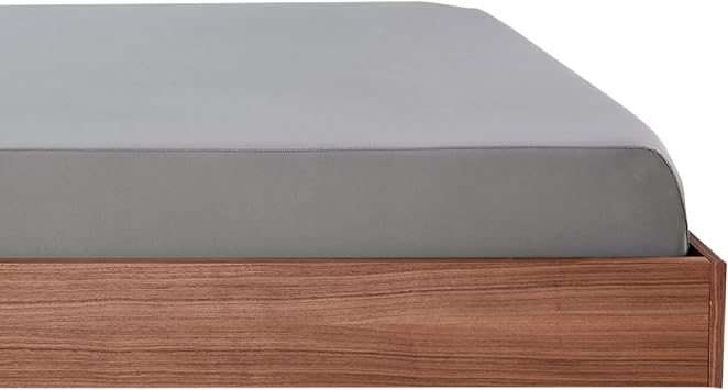 SHEEX Original Performance Cooling Fitted Sheet, 1 Ultra-Soft Fitted Sheet, Deep Pocket Design Fits Mattresses up to 18 Inches, Queen, Graphite