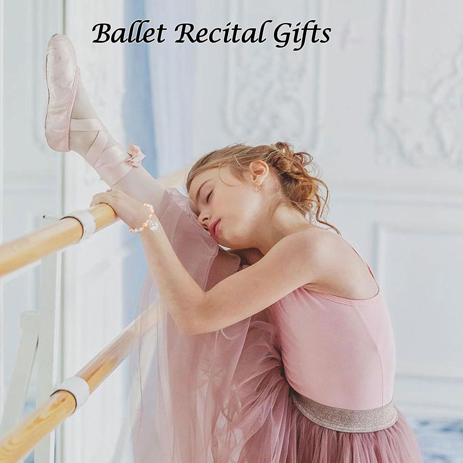 Dance Recital Gifts for Girls, Bracelet with Dancing Girl Charm Dance Bracelet for Dance Lover Team Ballet Ballerina Gift Dance Competition Gifts for Dance Lover Ballet Friends Mate - Image 2