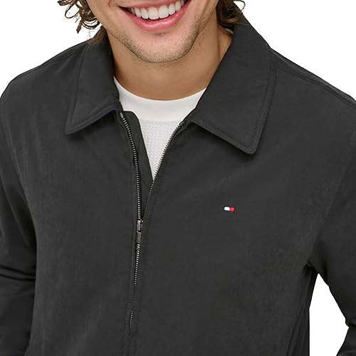Miniatura 5 de Tommy Hilfiger Chaqueta de golf ligera de microsarga para hombre (estándar y grande y alto)