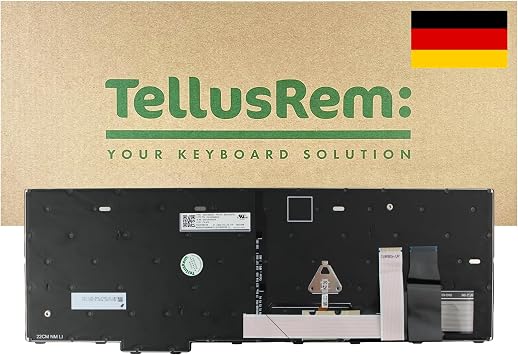 replacement keyboard compatible with Lenovo ThinkPad T16, P16s and P16v (1st & 2nd Generation) / L15 (3rd & 4th Generation) - German QWERTZ layout, backlit, TrackPoint, NumPad