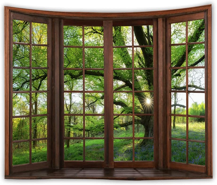 WANLIAN Forest Tapestry,Scenery Wall Tapestry,Mountain