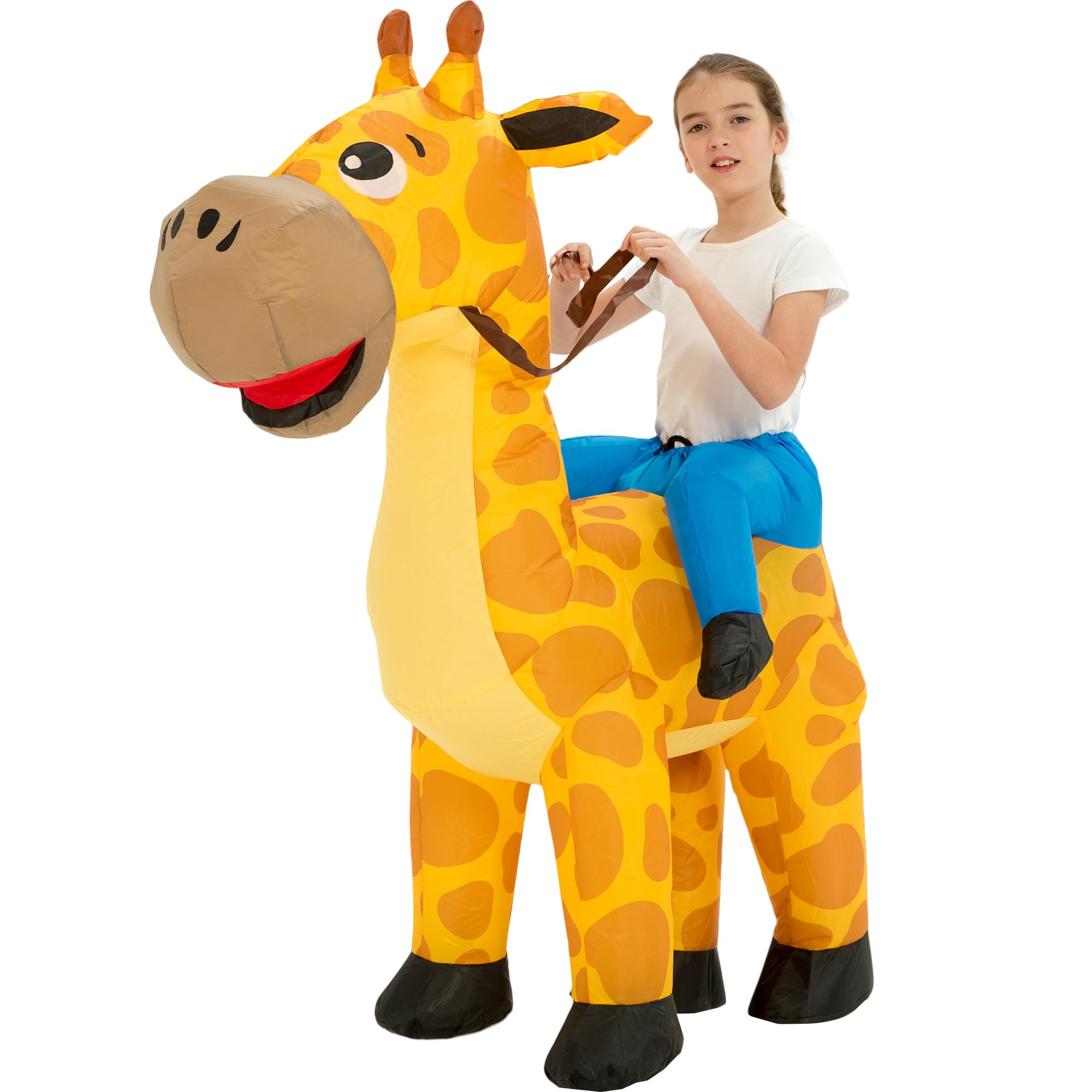 One Casa Blow Up Costume,Inflatable Costumes for Kids,Ride On Giraffe Costume,Halloween Costumes for Girls/Boys