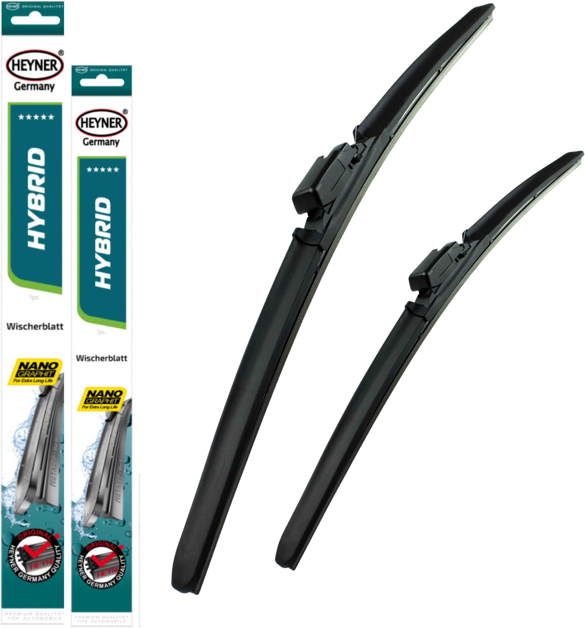HEYNER Germany Windscreen Wiper Blades Set Fits: Mercedes A class 2015 2016 2017 2018 2019 2020 24" 19" TLM