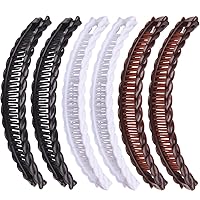 Vista 6 de Pinzas para el pelo de plátano, herramienta vintage para cabello grueso y rizado, accesorios para el cabello, peines de doble clip de plátano