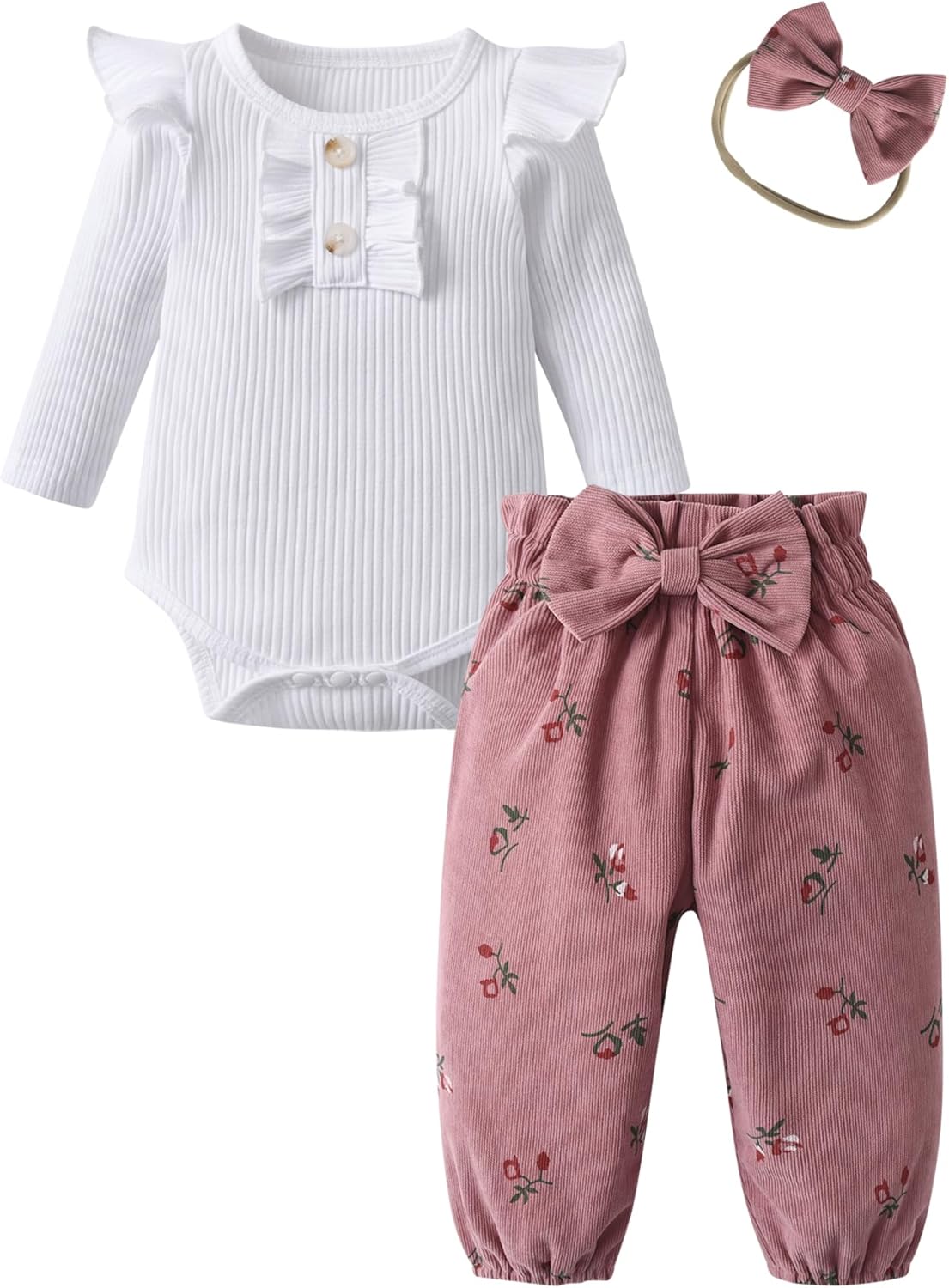 Geagodelia Tenue De Cowgirl Pour Nouveau-né Fille - Body à Manches