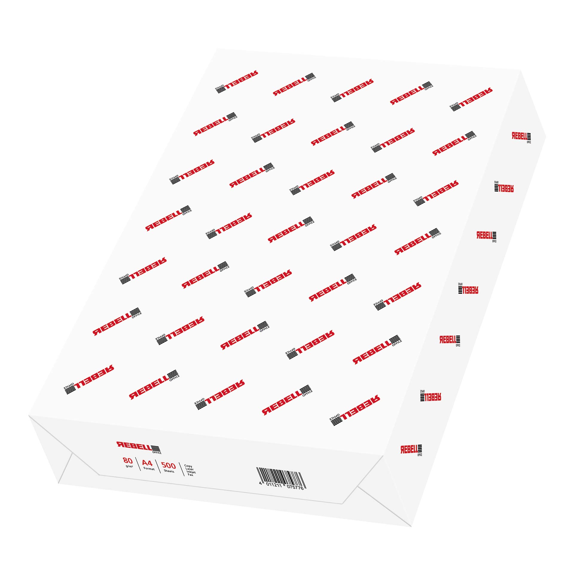 inapa Drucker-/ Kopierpapier Rebell Office: 80 g/m², A4, 1 Palette (100.000 Blatt), weiß - für alle Office-Anwendungen | 1 Palette (100.000 Blatt), für alle Office-Anwendungen