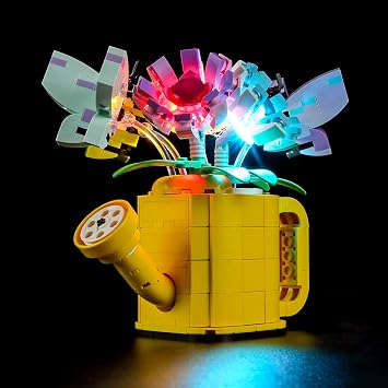 GEAMENT LED Light Kit Compatible with LEGO Flowers in Watering Can - Lighting Set for Creator 31149 Model Set Not Included
