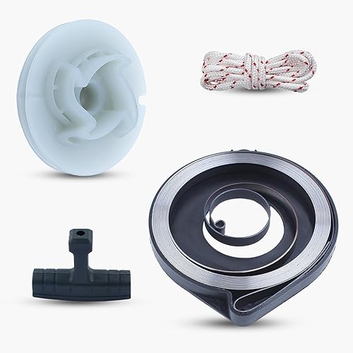 Kit de cuerda de agarre de mango de resorte para Husqvarna 340 345 346XP 350 351 353 455 460 445 450 E motosierra