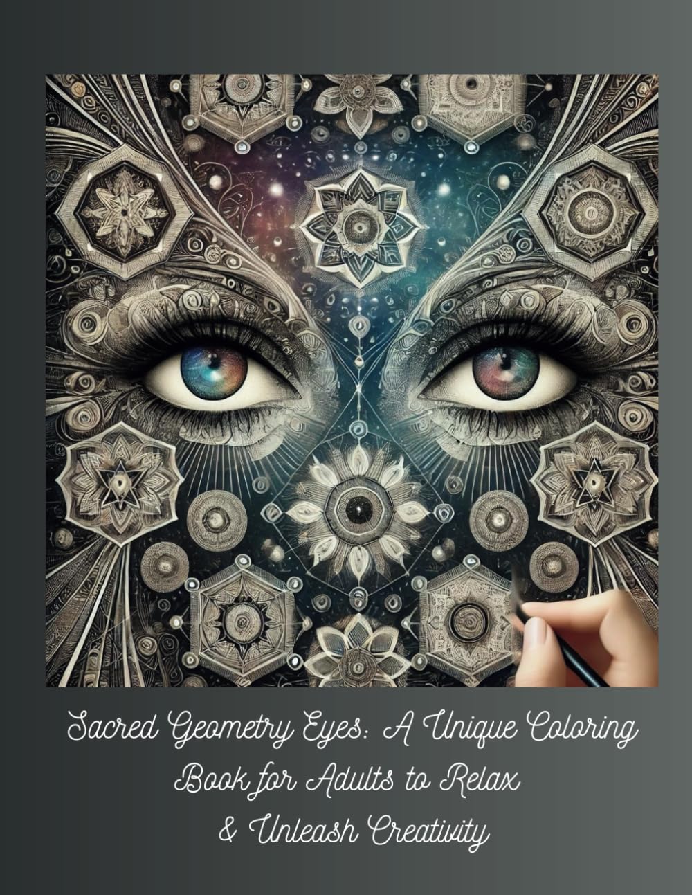 Sacred Geometry Eyes: A Unique Coloring Book for Adults to Relax & Unleash Creativity: Intricate Eye Designs & Geometric Patterns for Mindfulness, Meditation, and Stress Relief