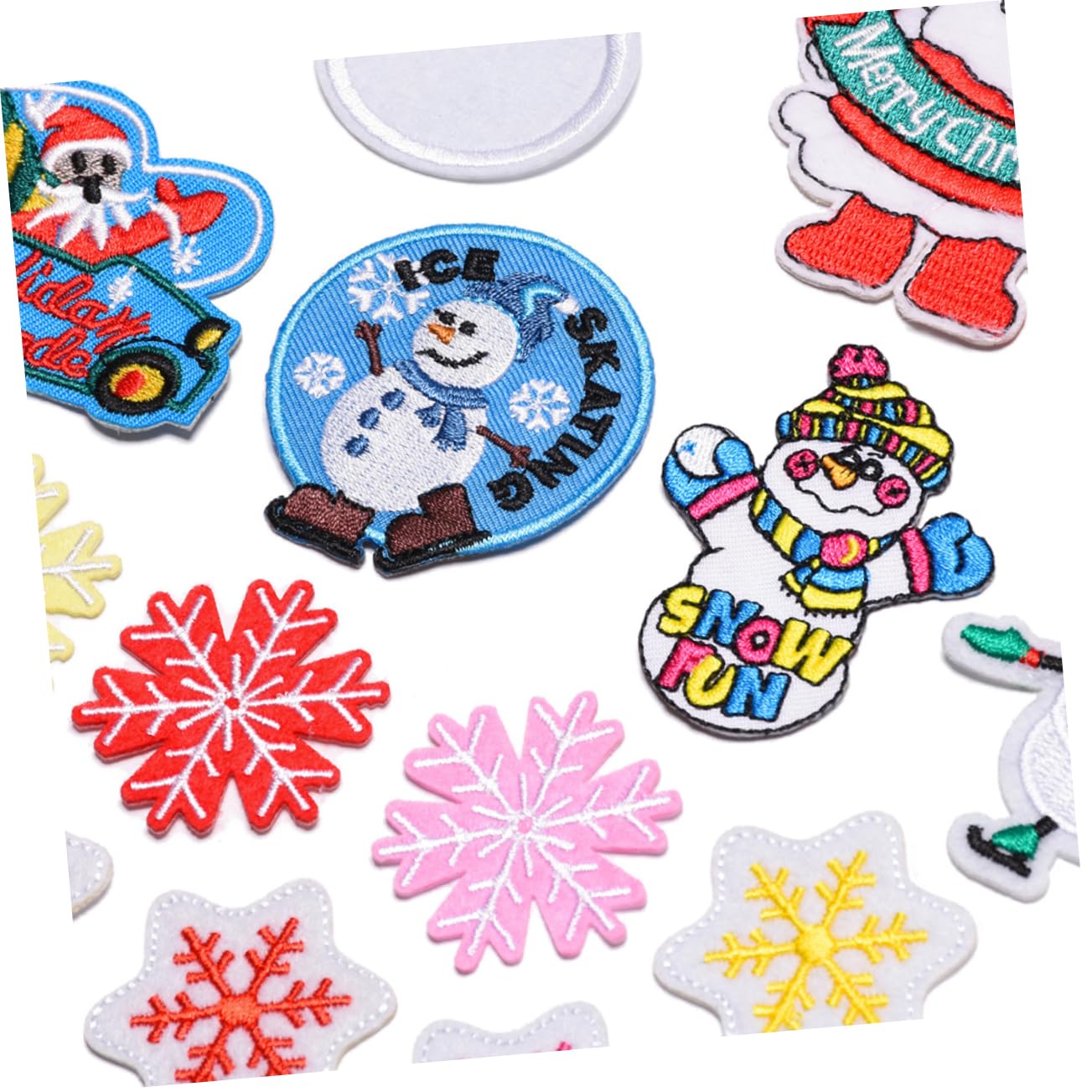 EXCEART 3 Sets Zum Aufnähen Von Weihnachtsapplikationen Stickerei-flicken Für Kleidung Hüte Jeans Zum Reparieren Von Weihnachtsdekorationen 34 Stück * 3