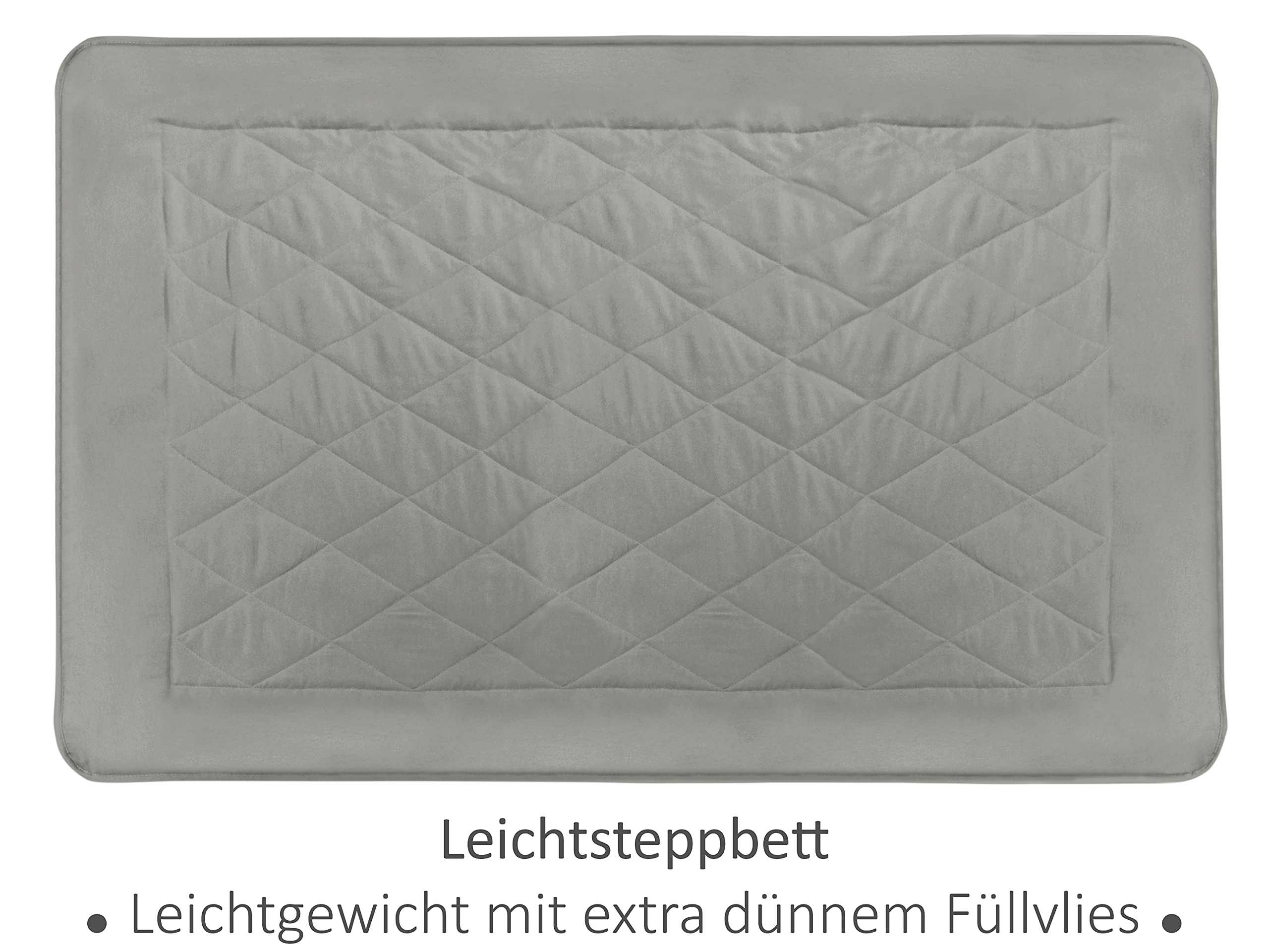 npluseins Estate coperta – coperta da picnic – leichtbettd angolo – in 2 dimensioni e in 7 colori moderni, Grau, ca. 135 x 200 cm