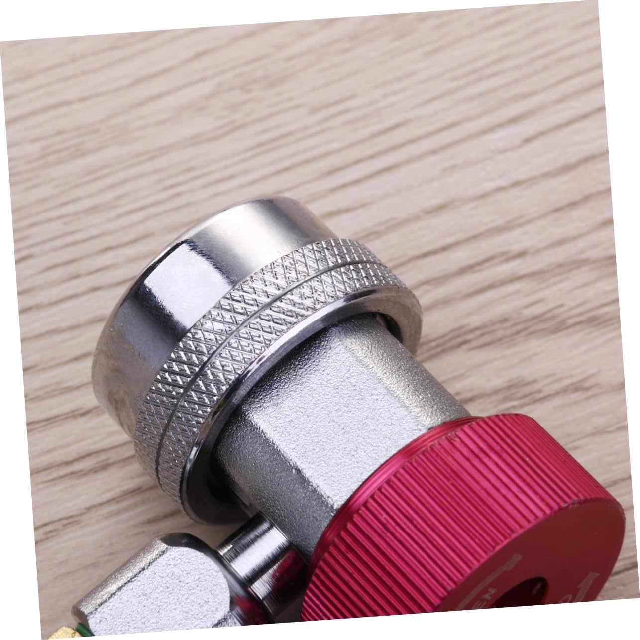 OUNONA 2Pcs Adjustable Car Air Conditioning Quick Coupler Connector Adapter Blue Red for Easy Diagnosis and Charging of Automotive Systems