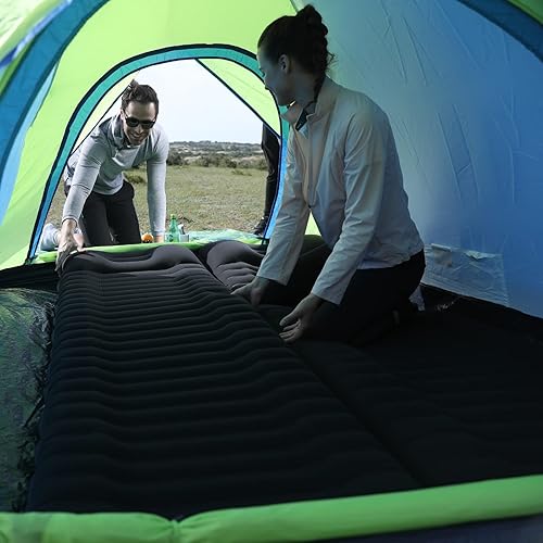 Miniatura 9 de KingCamp Almohadilla de dormir inflable de lujo para acampar, colchón de aire ultra cómodo de lujo, tapete ligero para mochileros, camping,