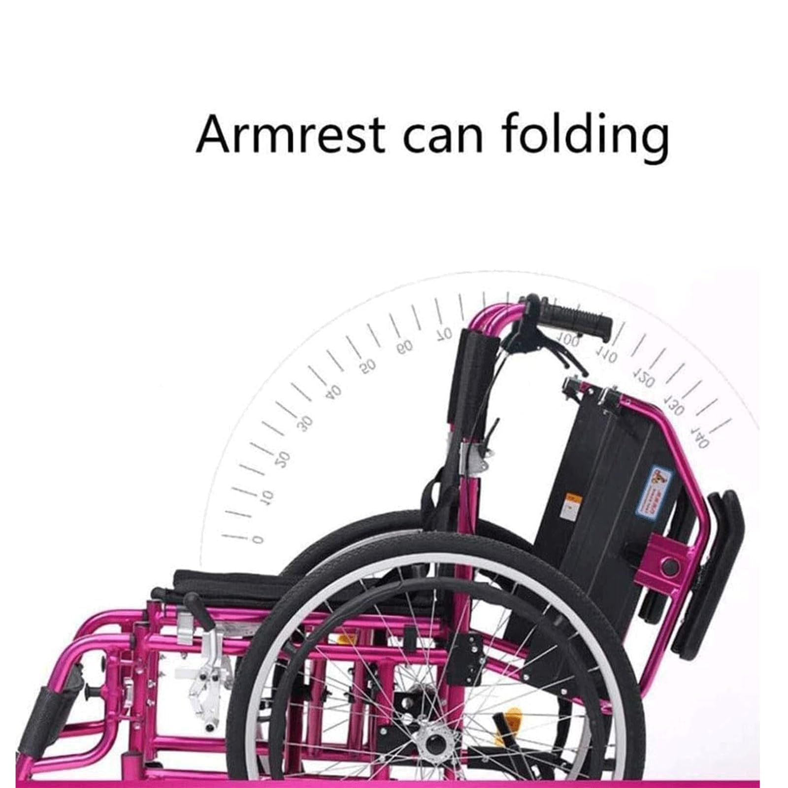 Silla de Ruedas Plegable Ultraligera para Adultos Silla de Ruedas Manual Ligera Autopropulsable/Red