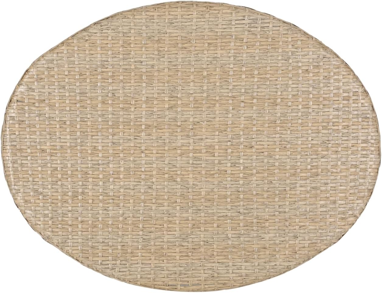 Boho Rattan Coffee Table for Patio, Outdoor Living