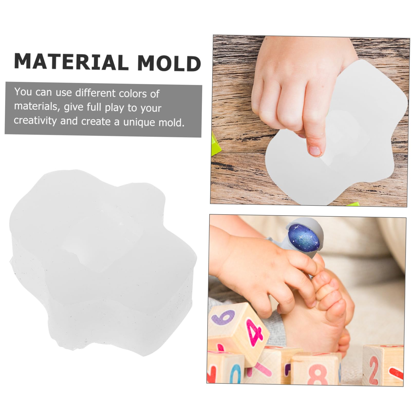Housoutil 3 Pièces Moule Silicone Astronaute Design pour Diy Gâteaux Bougies Outil de Manuelle pour Fêtes Décorations