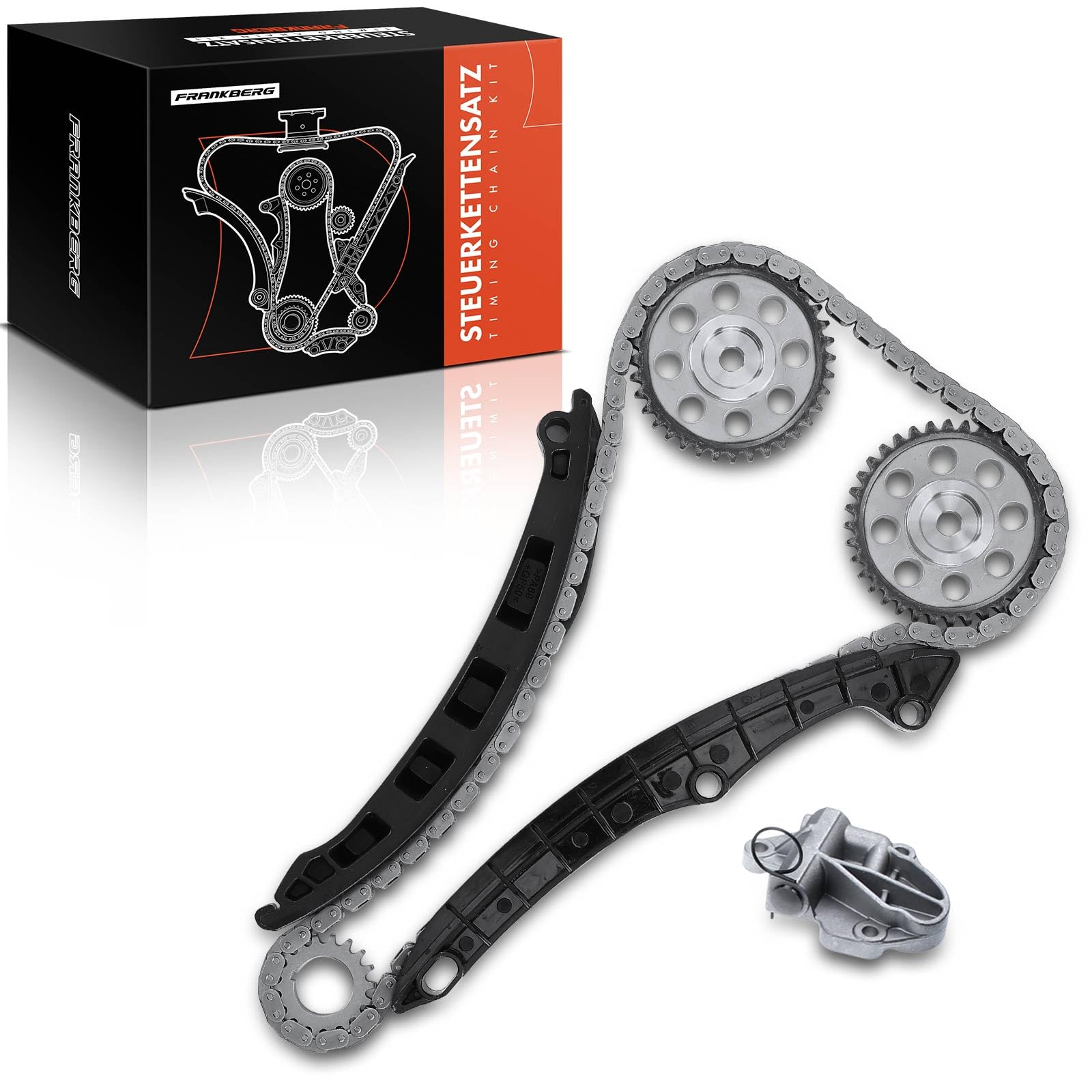 Frankberg Kit de cadena de distribución 03C109158A | Compatible con: Ibiza IV Sportcoupé 6J1 6P5, Polo 6C1 6R1, Habitación 5J7, Fabia II 542, Córdoba 6L2