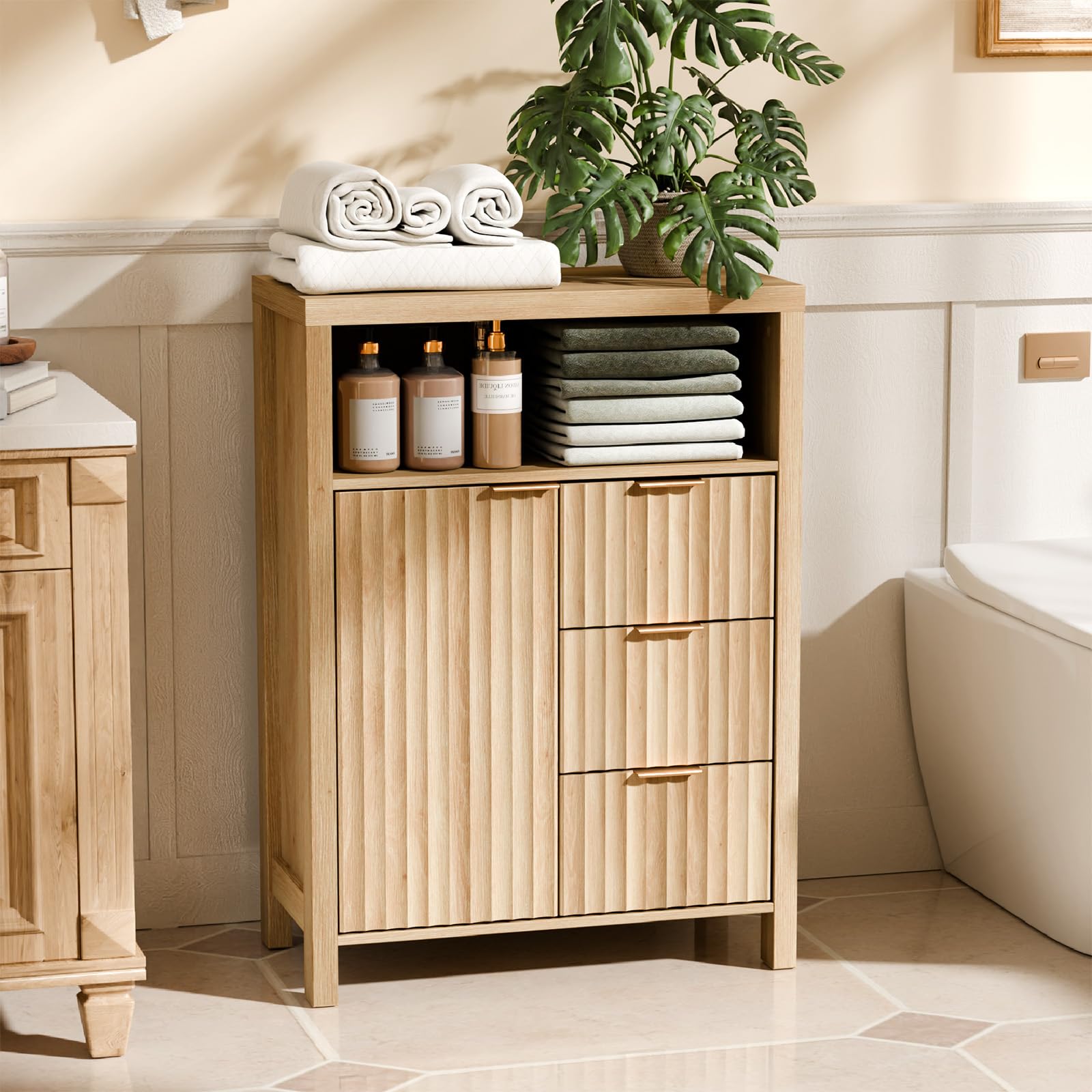 Product dimensions diagram for VINGLI cabinet