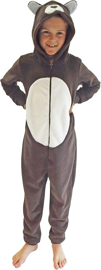 Mädchen Norweger Jumpsuit - Gemütlicher Schlafanzug Mit Kapuze