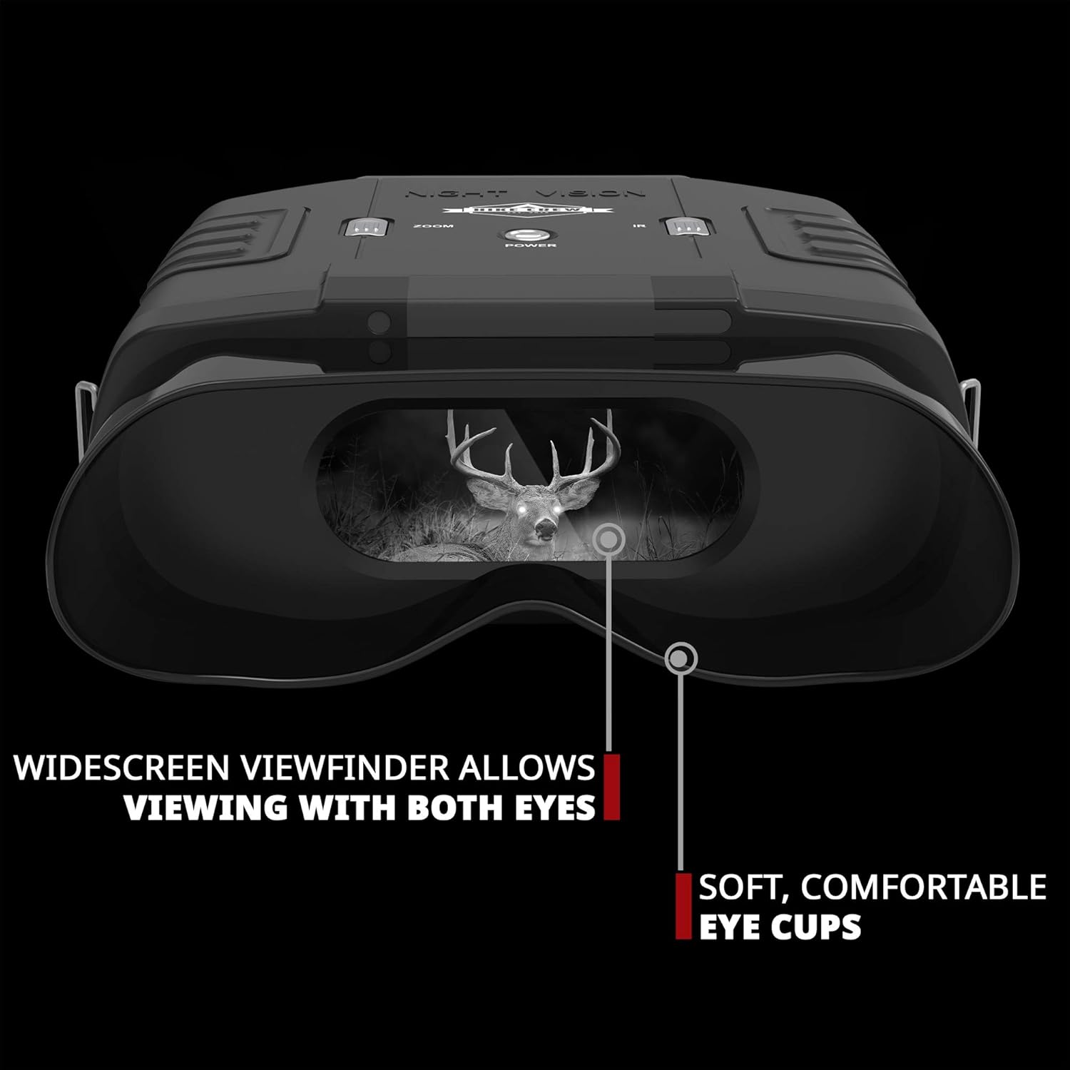 Blасk Frіdау - 50% оƒƒ Hike Crew Digital Night Vision Binoculars, See Clear in 100% Total Darkness, Large Viewing LCD Screen, Long Viewing Distance, Infrared Night Vision Goggles for Hunting with 7X Optical Zoom