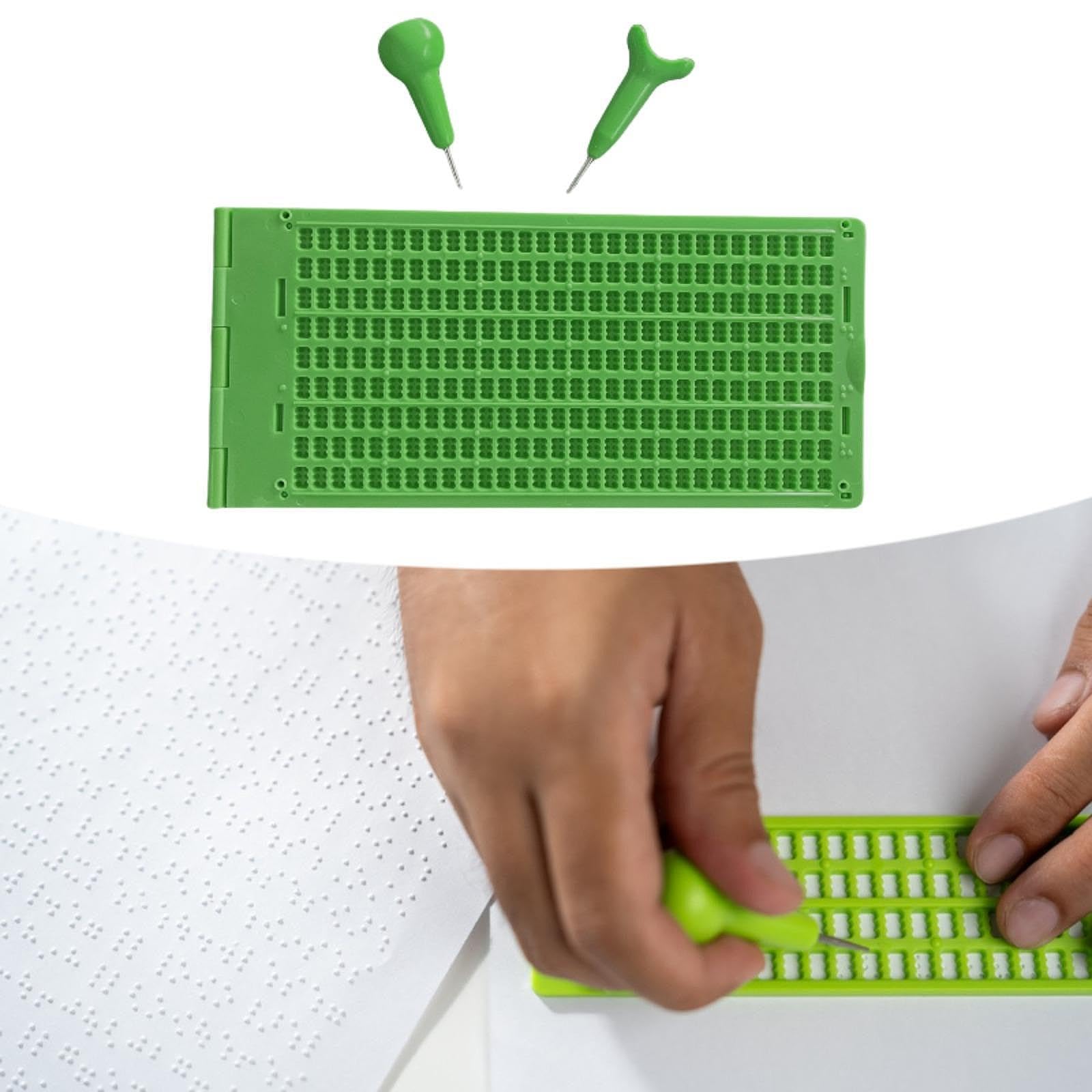 Lavagnetta per Scrittura Braille Lavagnetta Braille E Kit Stilo per Principianti a Casa E a Scuola