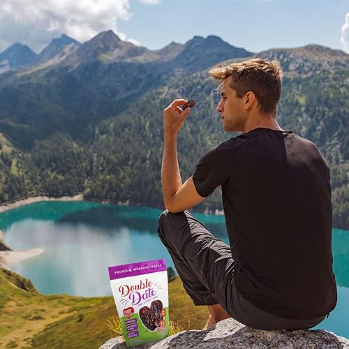 Miniatura 3 de Fechas dobles Medjool, Bolsa de bolsa de 1 libra Medjool Dates - Coachella Valley California cultivada y empaquetada, bolsa resellable y reciclable,