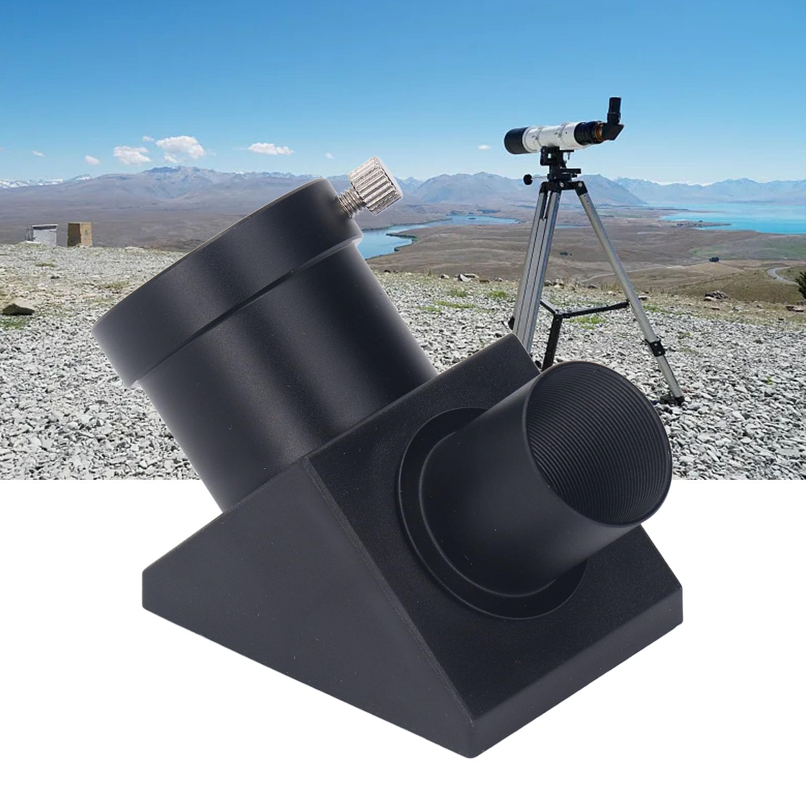 Mirror, 1.25 inch Telescope, 90 Degree Diagonal, 90 Degree Viewing Angle, with Fully Coated Lenses, for Celestial and Terrestrial Observation